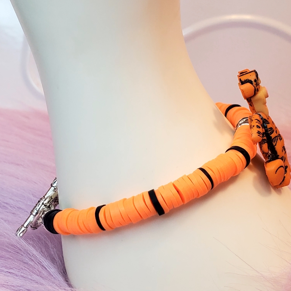 Handmade Beaded heishi bracelet Tigger - Picture 4 of 4